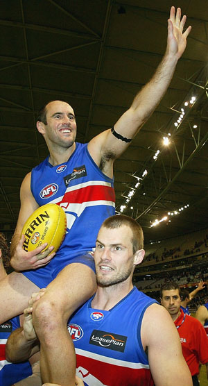 Simon Garlick (top) and Luke Darcy were members of the 'A-Team'. Photo: Getty