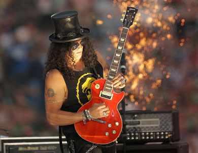Slash was not the highlight of the night. Photo: Getty