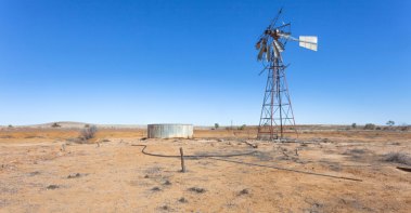 Windmill in a remote area of outback Australia.