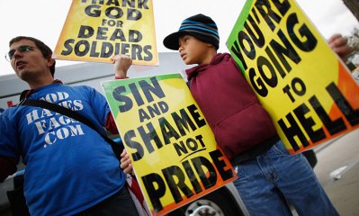 In 2011, Anons brought down the websites of the Westboro Baptist Church.