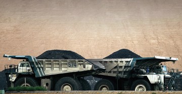 Coal mining trucks