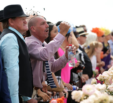 Police praised the behaviour of the crowd of more than 100,000. Photo: Getty