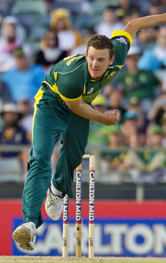 Josh Hazlewood impressed some good judges with his display at the WACA. Photo: Getty