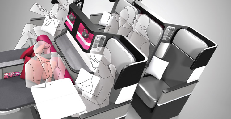 PaperClipDesign butterfly plane seat