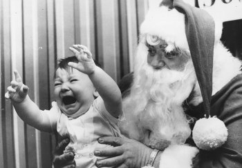 The Santa photo is an age-old tradition. 
