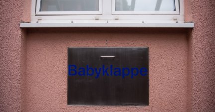 A 'Babyklappe' (baby hatch) of the St Joseph hospital in Germany.