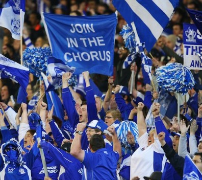 North Melbourne fans at the Melbourne Cricket Ground. Photo: Getty