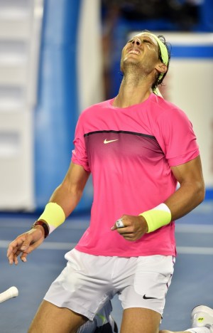 Nadal struggled through his second-round tussle but benefited from some impressive sportsmanship. Photo: Getty