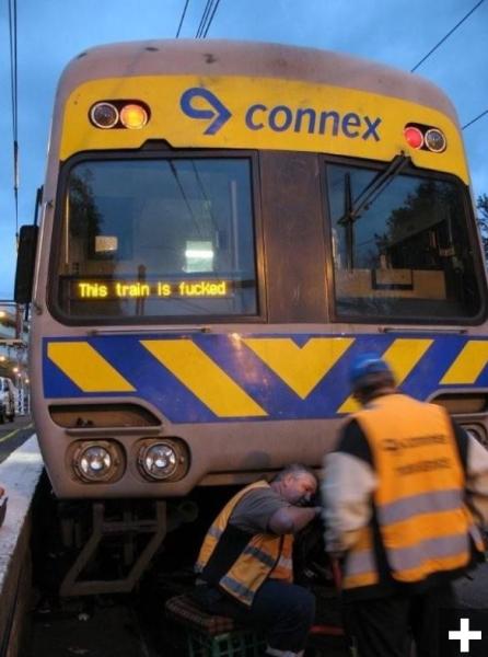 This train is...