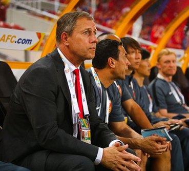 China's coach Alain Perrin during a group match at Suncorp Stadium. Photo: Getty