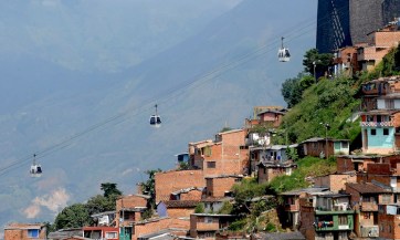 TO GO WITH AFP STORYThe Medellin aerial