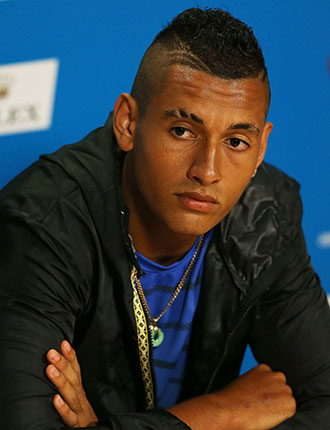 Nick Kyrgios is not exactly inspiring confidence. Photo: Getty