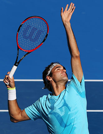 Roger Federer insists that he is still improving. Photo: Getty