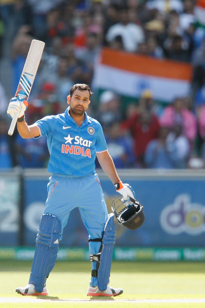 Rohit Sharma is capable of sledging in all manner of languages. Photo: Getty