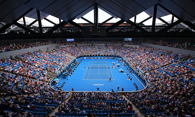 Margaret Court Arena, a happy medium.
