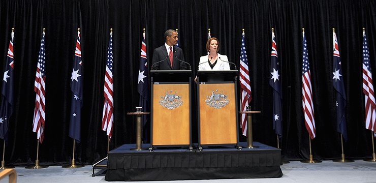Barack Obama and Julia Gillard