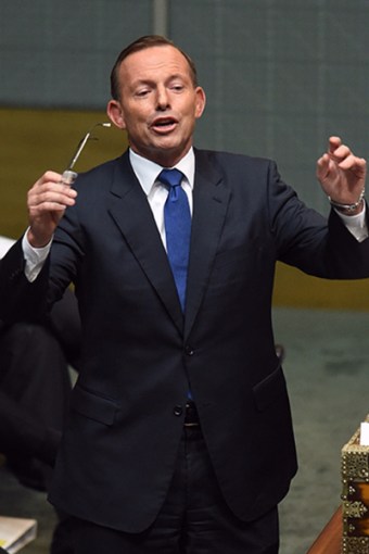 Tony Abbott in parliament