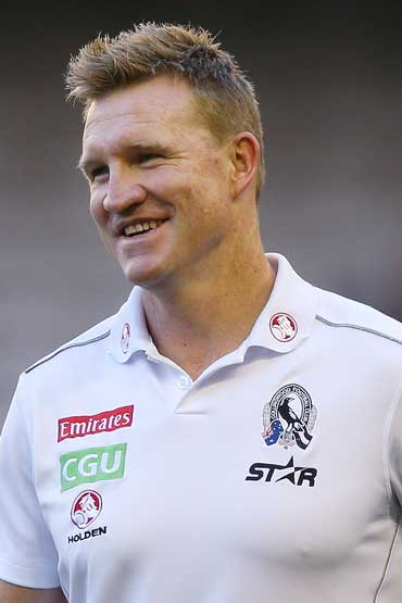 How long can Nathan Buckley stay smiling? Photo: Getty