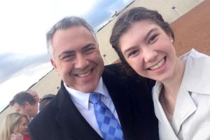 The selfie that stopped the nation Tuesday morning. Source: ABC.
