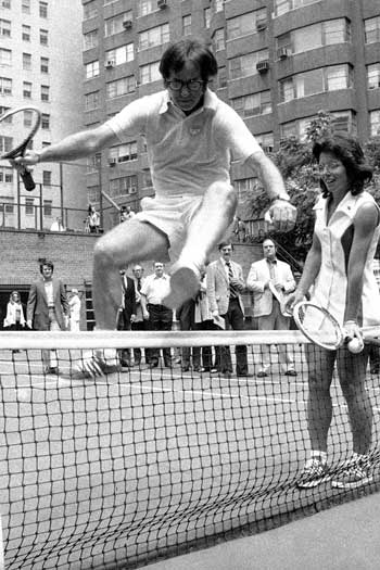 Bobby Riggs and Billy Jean King clashed in 1973. Photo: AAP