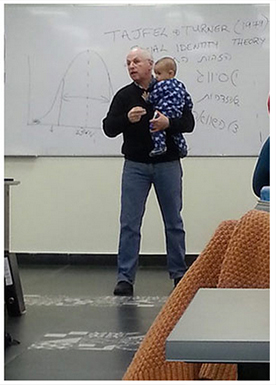 The professor just continued like nothing had happened.