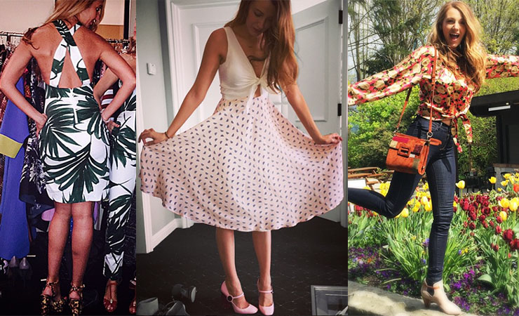 Blake wears all the clothing items she co-designed for her website. Photo: Instagram/@blakelively
