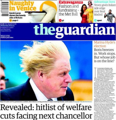 London Mayor Boris Johnson and hopeful Uxbridge contender has always drawn attention with his hair. 