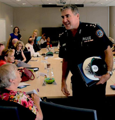 Reps from police, health and community sectors in Darwin.