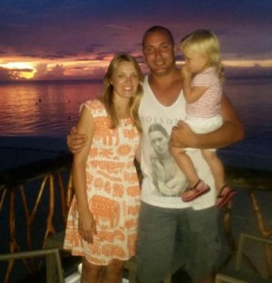 Jackie, Greg and Scarlett Walker.  Budget 2015 