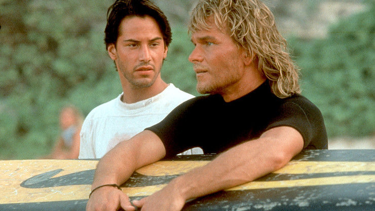 Keanu Reeves and Patrick Swayze in the original.