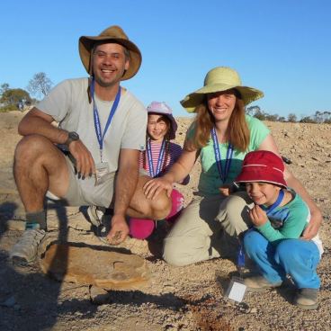 Paul and Dione Gardner-Stephen with children Isabel and Caleb.