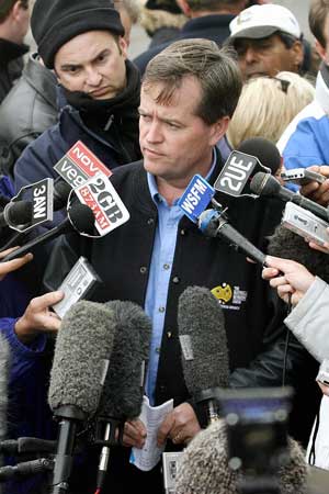 Shorten in his AWU days. Photo: Getty