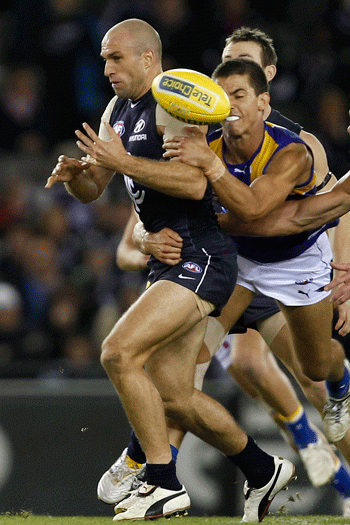 Did Chris Judd drop the ball in leaving the Eagles? Photo: Getty
