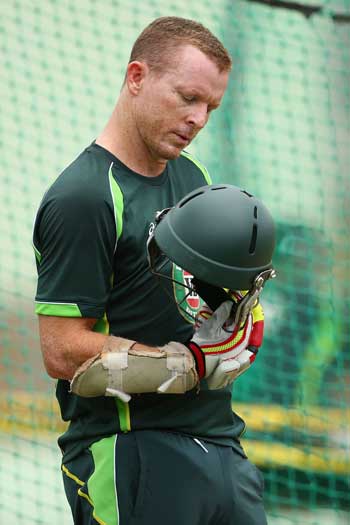 Concussed Australian opener Chris Rogers. Photo: Getty