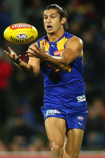 Sharrod Wellingham is enjoying his best season since moving west from Collingwood. Photo: Getty