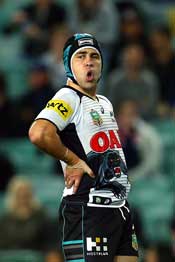 Take a deep breath: Rugby League's Jamie Soward has the right idea. Photo: Getty