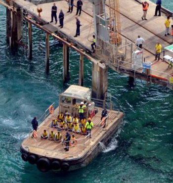 Hundreds of people were taken from Indonesia to Christmas Island by people smugglers.