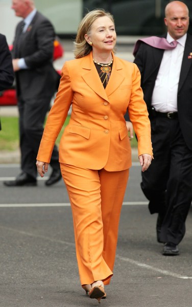 US Secretary of State Hillary Clinton ar