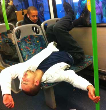 Absurd examples of men taking up more than one seat on public transport have been turned into a Tumblr. 
