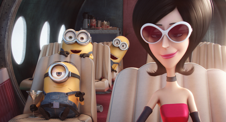 Scarlett Overkill (right) has the minions on her side ... at first.