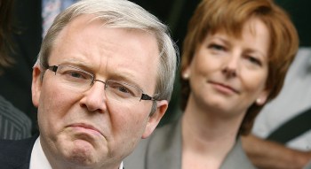 Kevin Rudd and Julia Gillard