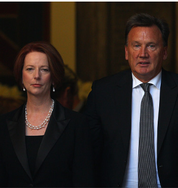 Ms Gillard was furious with the ABC's portrayal of her and partner, Tim Mathieson.
