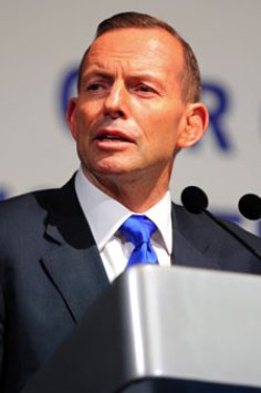 Mr Abbott has been on the attack, towards Russia, all through the MH17 saga. Photo: AAP