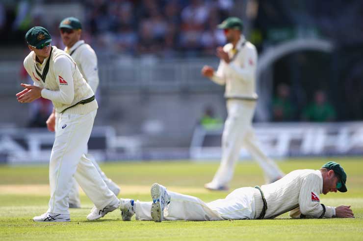 Michael Clarke needed to hang on to this if Australia were to have any chance. Photo: Getty