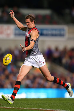 Joe Daniher's kicking for goal is of great frustration for Essendon fans. Photo: Getty