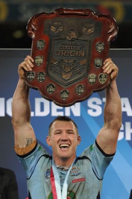 The Blues won Origin last year...without Pearce. Photo: Getty
