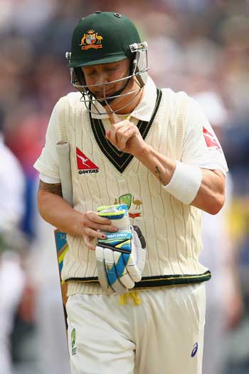 Michael Clarke made 38 and 4 in the first Test. Photo: Getty