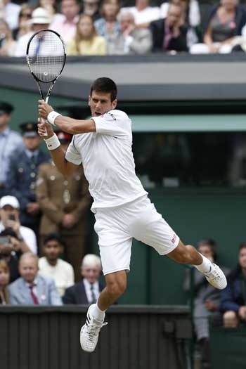 Djokovic moved to ninth on the all-time grand slam winners list. Photo: Getty