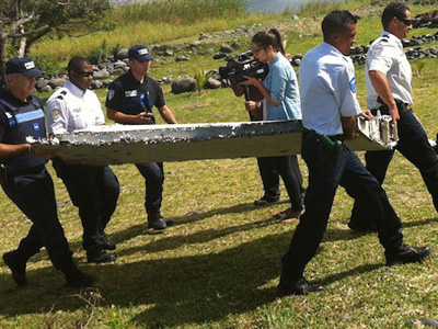 French officials are trying to identify the 'wing'.