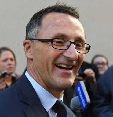 Greens Leader Richard Di Natale will be smiling with the record primary vote the Fairfax-Ipsos poll revealed. 